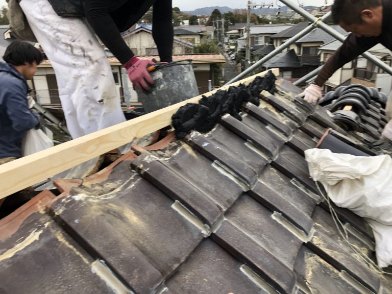 棟をガイドライン工法で施工