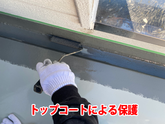 トップコートによる保護