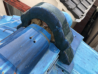 棟の点検の様子