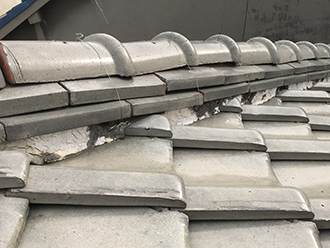 漆喰の劣化に注意