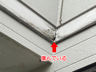 流山市東初石で帯板（幕板）からの雨漏り調査