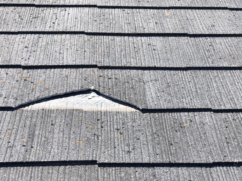 スレートの欠け