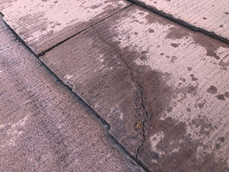 スレートの割れ