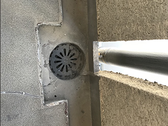 排水ドレン周りの様子