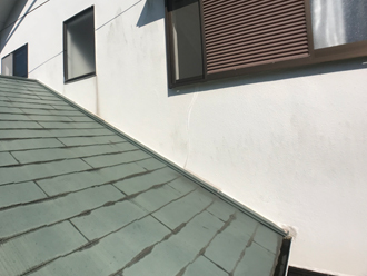 下屋と外壁のとりあい