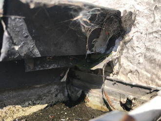 コーキング処理が甘い