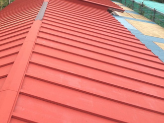 屋根葺き替え工事と屋根塗装完了