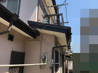 バルコニーを外から見た様子