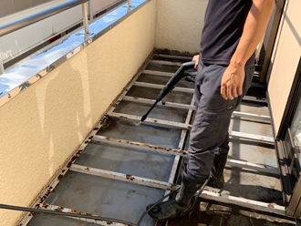 バルコニー床の防水工事