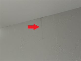 室内クロスに雨染み