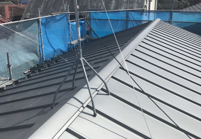 屋根葺き替え完了