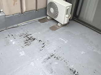 吹田市青山台でバルコニーの防水チェック、取り合いから雨漏りに注意