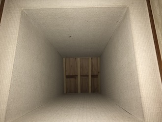 天窓があった場所の天井