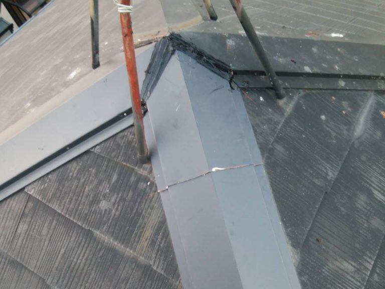 棟板金交換箇所の拡大