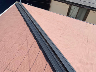 棟板金交換工事　貫板設置