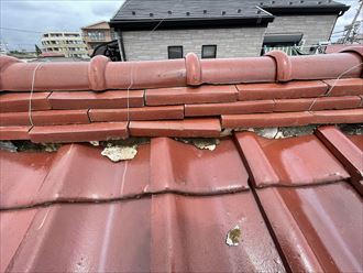 葛飾区西亀有にて増築されている瓦屋根の雨漏り調査を実施！