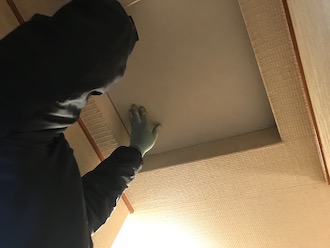 仕上げ材の設置