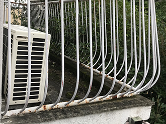 バルコニーの雨漏り調査