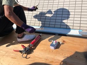 オートンイクシードで取り合い部分を補修