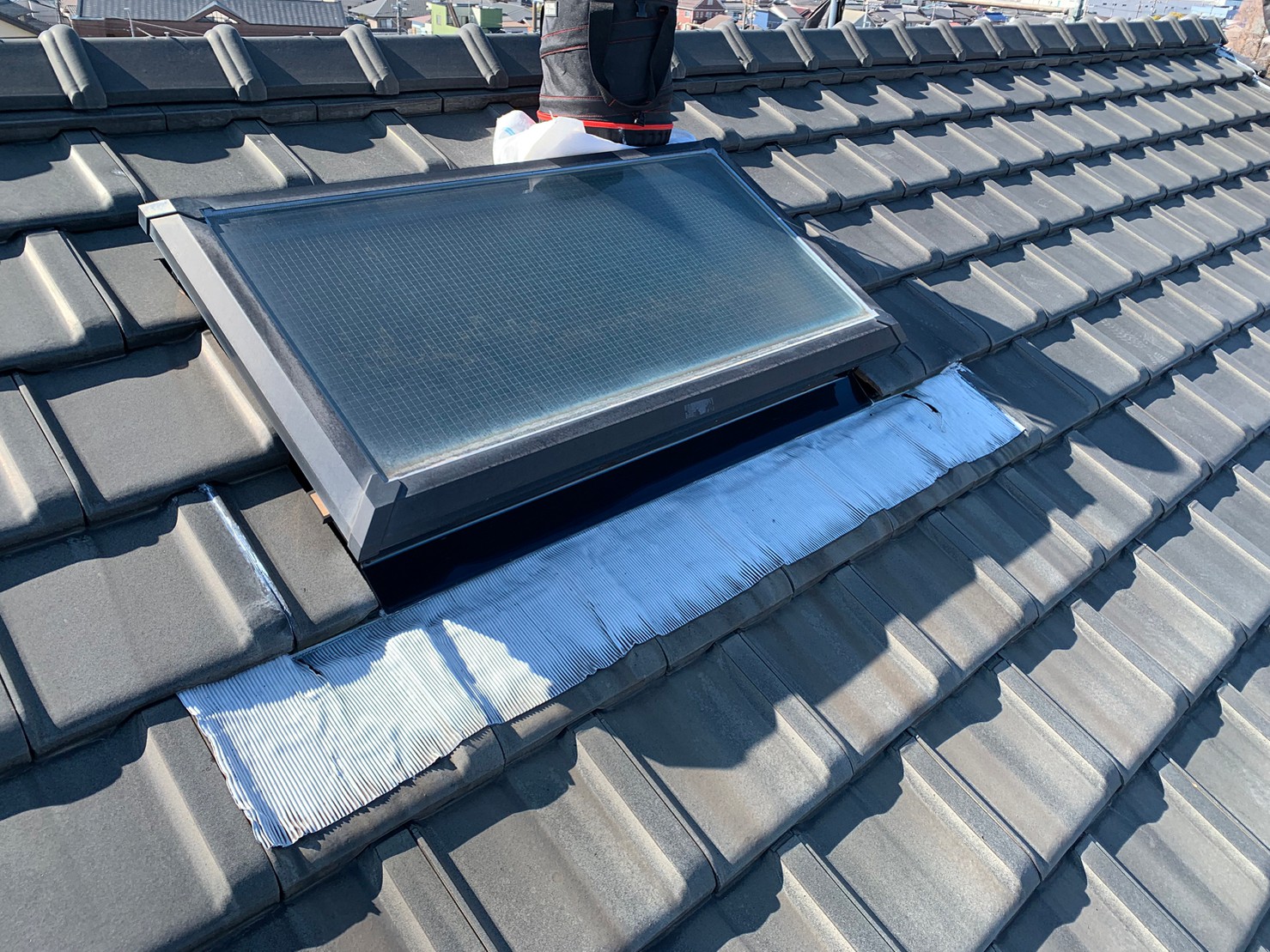 守山区で雨漏りしている天窓