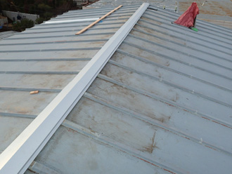 棟板金交換工事　完了