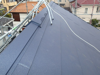 屋根カバー工法　完工