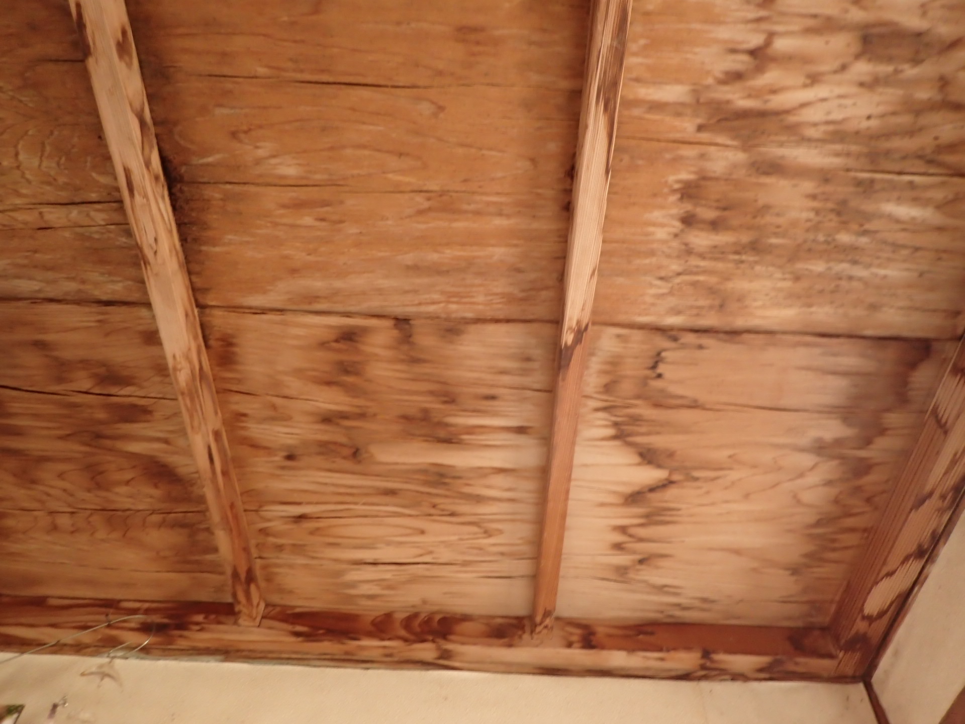 雨漏りした天井