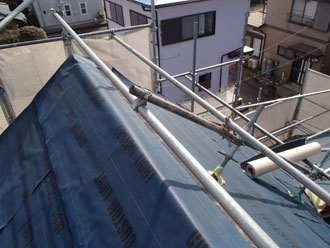 棟部分もしっかり覆います