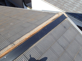 棟板金交換工事　貫板取り付け