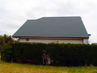 施工後のスーパーガルテクト