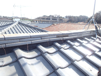 熨斗瓦積みが完了