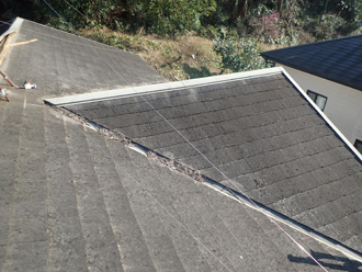 スレート屋根の調査