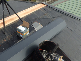 新しい貫板に交換