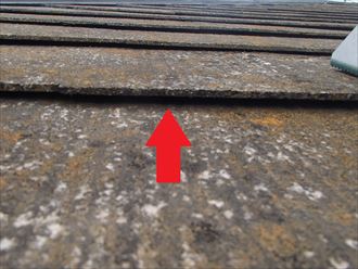 スレートの浮き