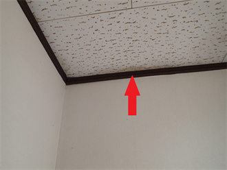 室内への雨染み