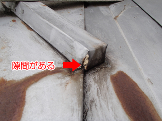 板橋区西台で築40年の賃貸金属屋根の雨漏り調査からスタンビーの屋根葺き替え工事ご提案