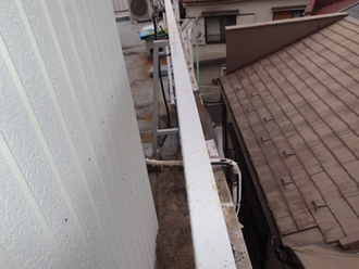 建物の境界が狭い