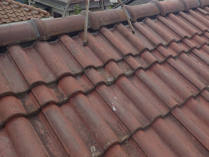 施工前の瓦屋根の様子