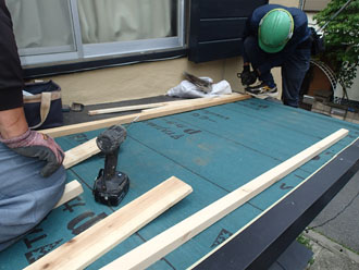 水切り板金施工2