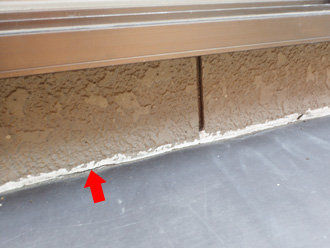 バルコニーの床面の取り合い