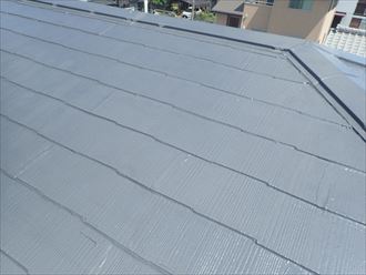 スレート屋根の塗装後