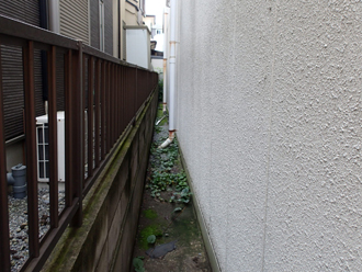 足場のスペースを確認