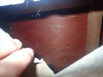 下地腐食の確認