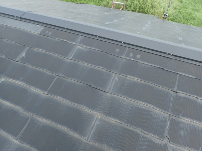 日野市川辺堀之内で屋根塗装時に縁切りがされていないことからの雨漏り