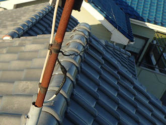 アンテナが錆びている