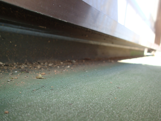 防水層が劣化している