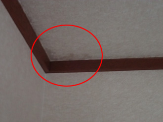 屋内の天井雨漏れ