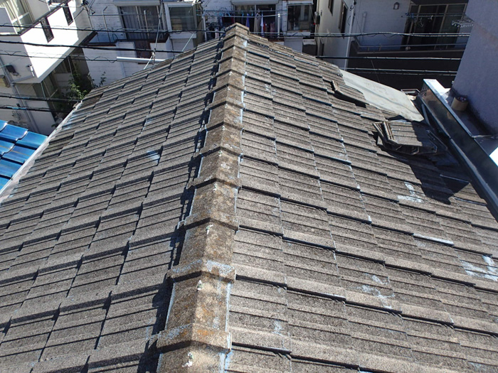 コンクリート瓦の屋根の雨漏り