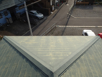 スレート屋根の調査