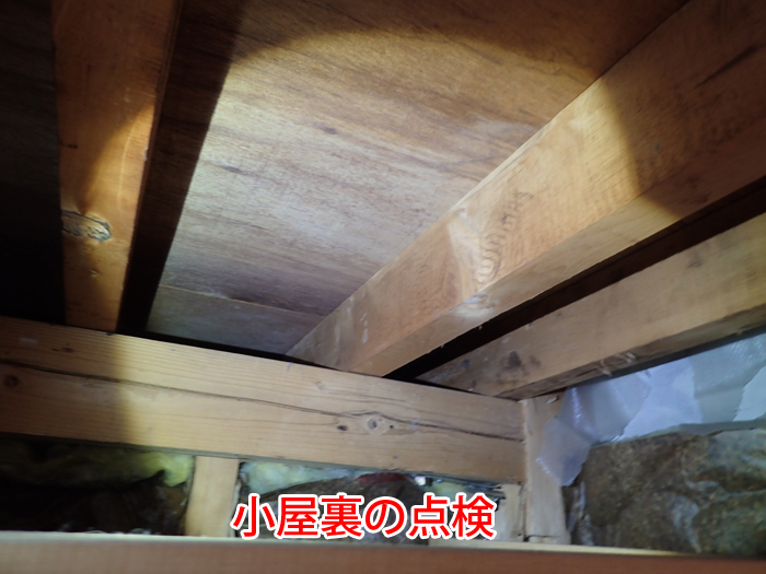 小屋裏の点検